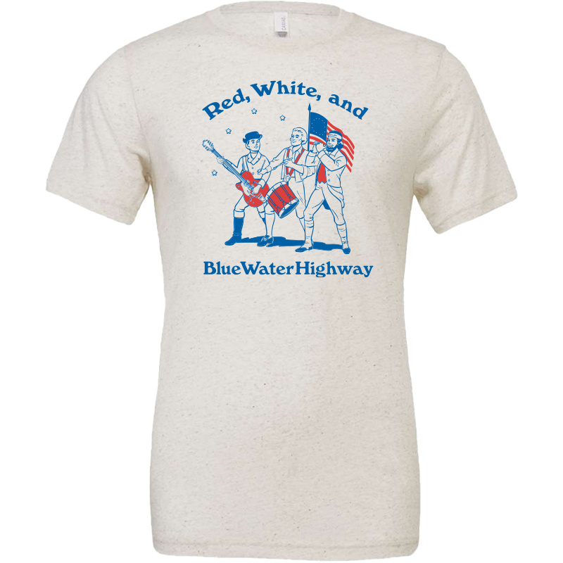 Red White and Blue Water Highway Tee