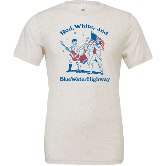 Red White and Blue Water Highway Tee
