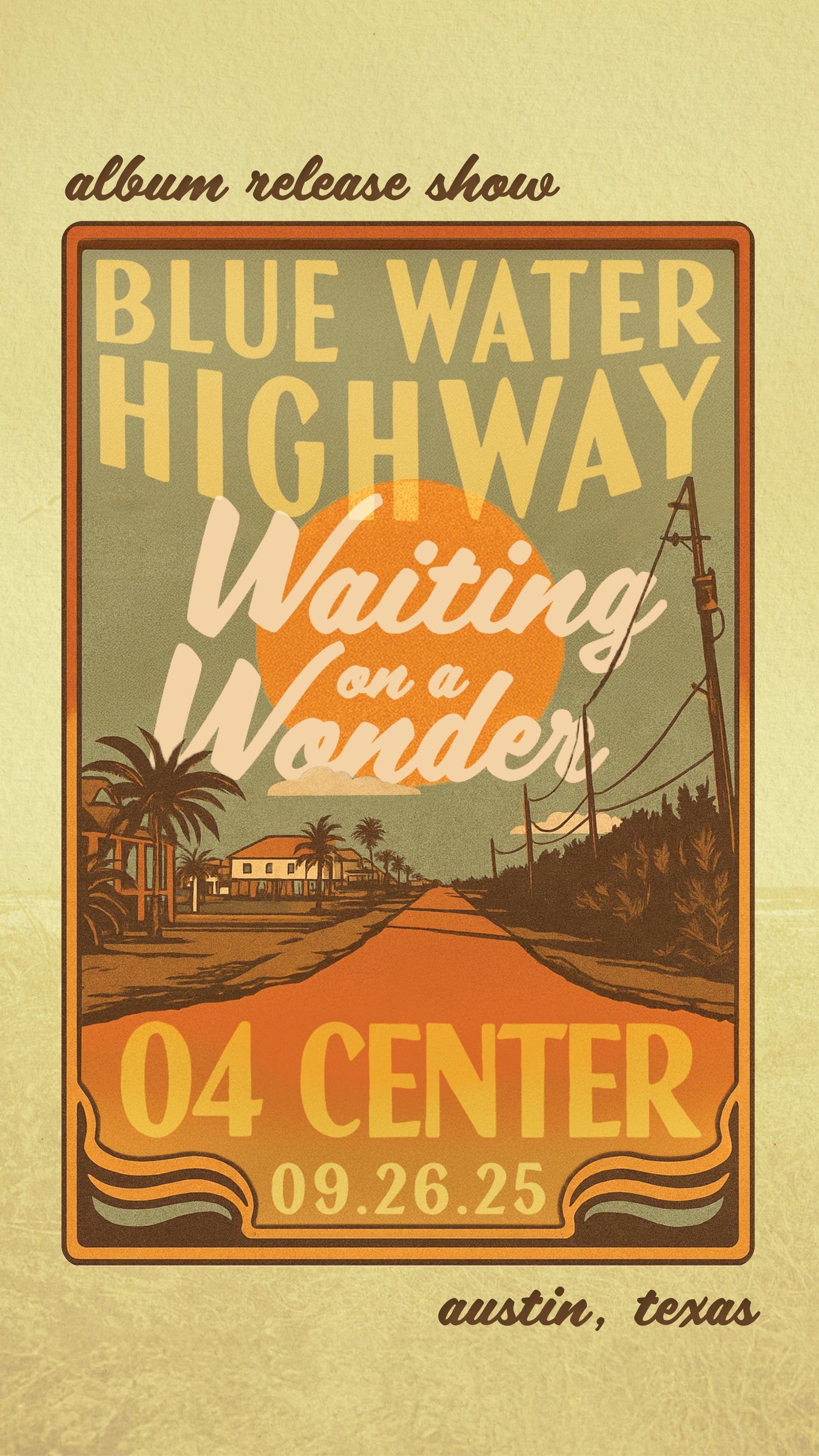 Waiting on a Wonder Album Release Poster - The 04 Center