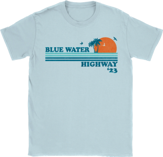 Blue Palm Tee
