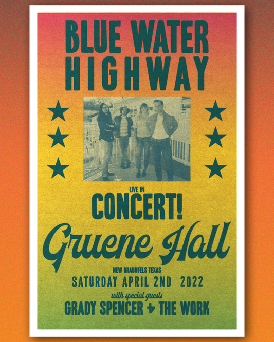 Gruene Hall Poster - 4/2/22
